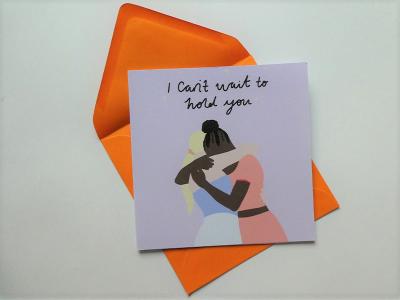 I Can't Wait To Hold You says it without you having to. Send to that person you've been missing. One card is £3.50 or three cards for £10.